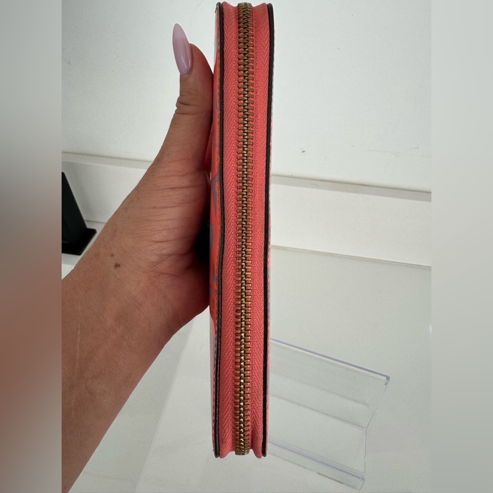 Louis Vuitton Sweet Monogram Vernis Zippy Wallet Coral Pink Limited Edition - Picture 15 of 16